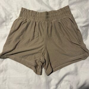 Athletic Works High Waist Tan Women's Shorts